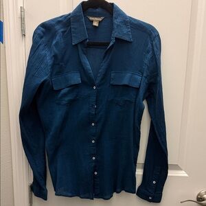 Tommy Bahama Blue Button-Up Shirt